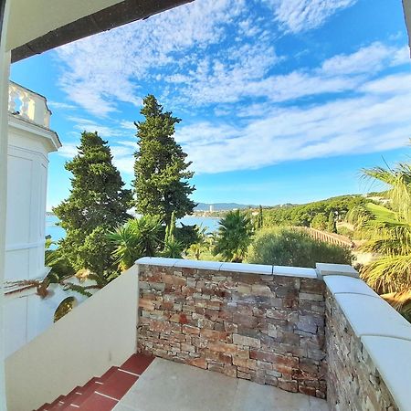 Villa-Chateau Les Terrasses - Tamaris, Plage Des Sablettes, Mer Au Bas De La Propriete ラ・セーヌ・シュル・メール エクステリア 写真