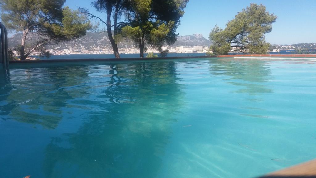Villa-Chateau Les Terrasses - Tamaris, Plage Des Sablettes, Mer Au Bas De La Propriete ラ・セーヌ・シュル・メール エクステリア 写真